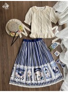 Miss Point Apple Double Lily Mushroom Skirt(Reservation/3 Colours/Full Payment Without Shipping)